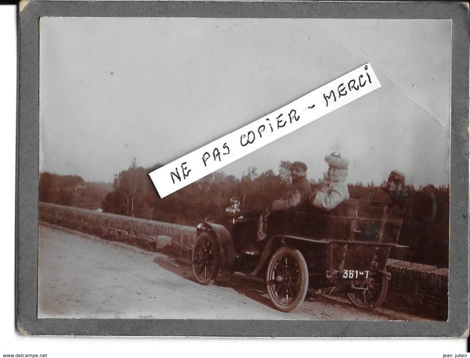 PHOTO  - ANCIENNE VOITURE - CHAUFFEUR  -  BOURGEOISES - Cars