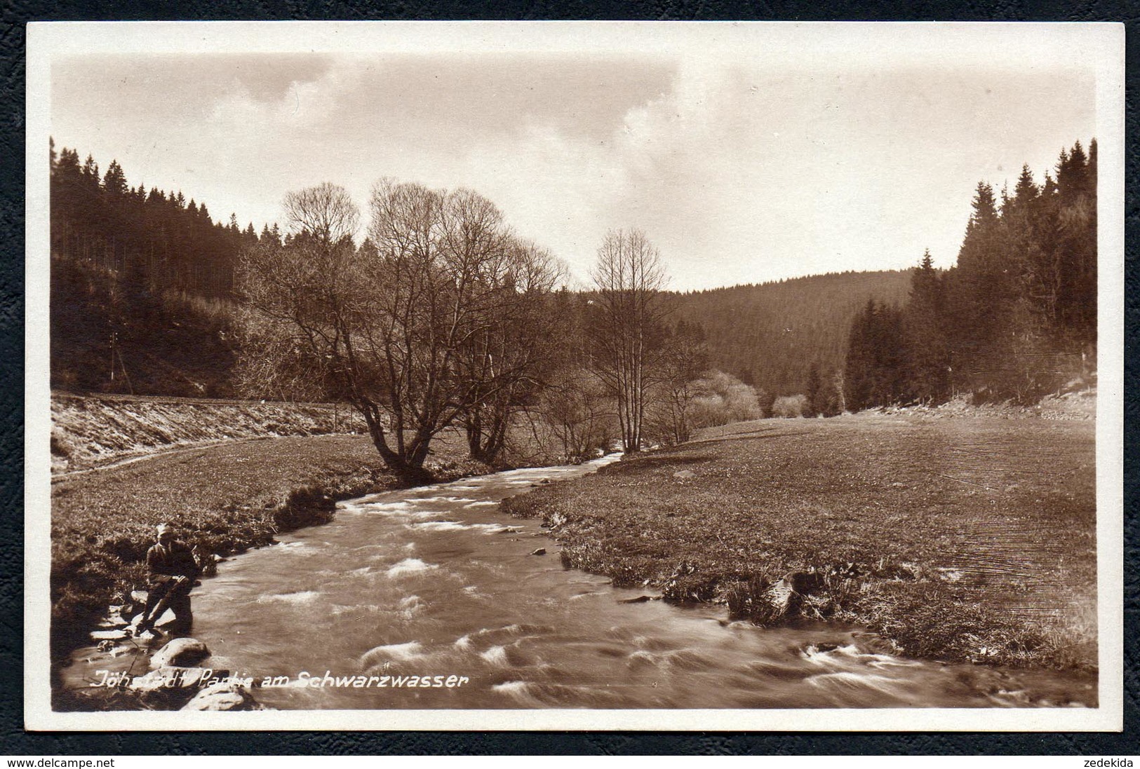 A5606 - Alte Foto Ansichtskarte - Jöhstadt  - Partie Am Schwarzwasser -  Emil Kreher - TOP - Jöhstadt