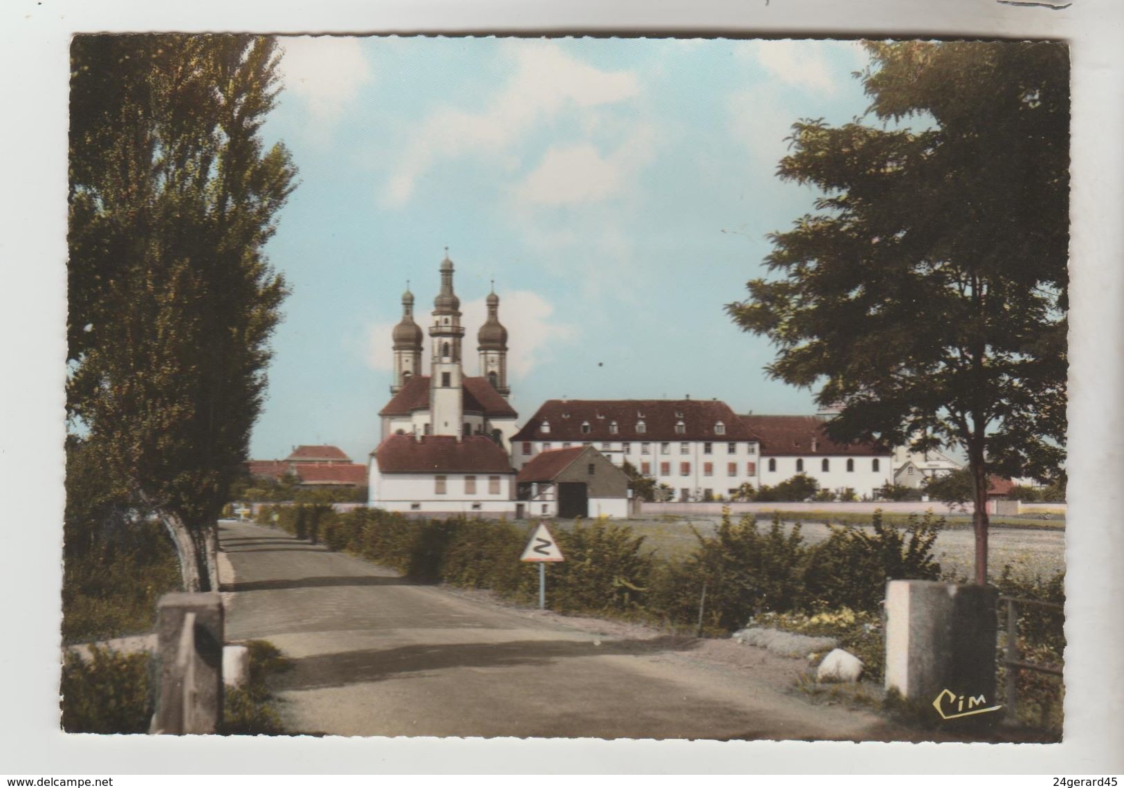 2 CPSM EBERSMUNSTER (Bas Rhin) - Eglise Abbatiale Et Couvent - Ebersmunster