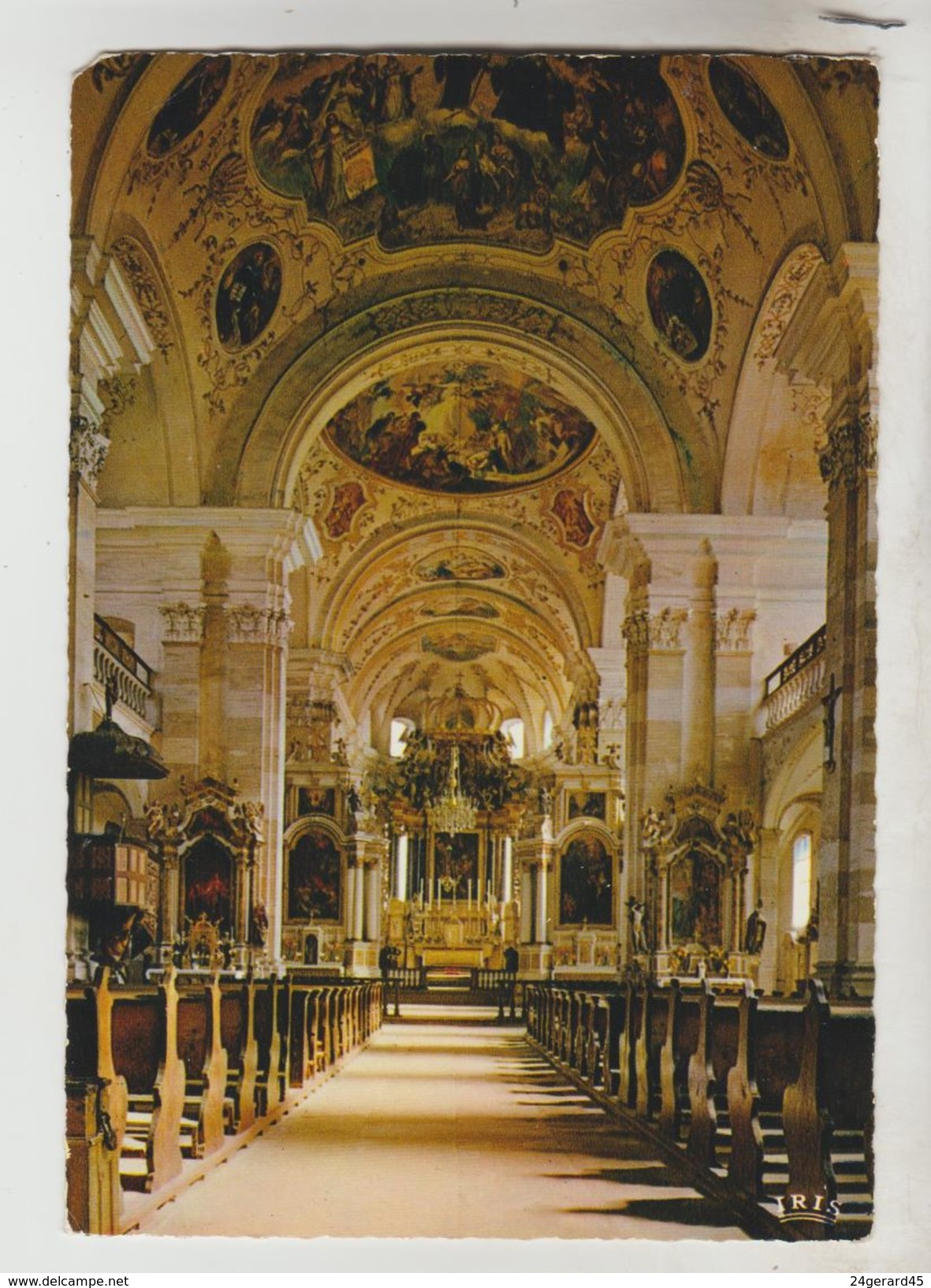 2 CPSM EBERSMUNSTER (Bas Rhin) - Eglise Abbatiale Et Couvent - Ebersmunster