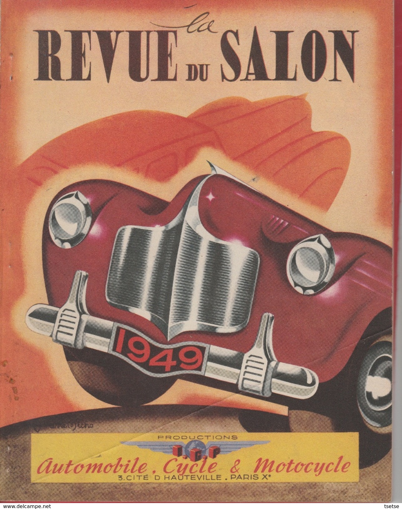 Paris - Revue Du Salon Automobile, Cycle & Motocycle De 1949 ( Voir 11 Scans ) - 1900 - 1949