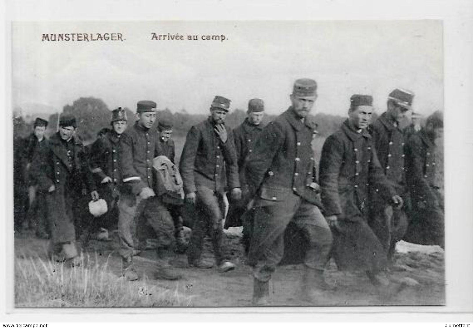 CPA Allemagne Germany Militaires Militaria MUNSTERLAGER Camp De Prisonniers Belgique France Angleterre - Sonstige & Ohne Zuordnung