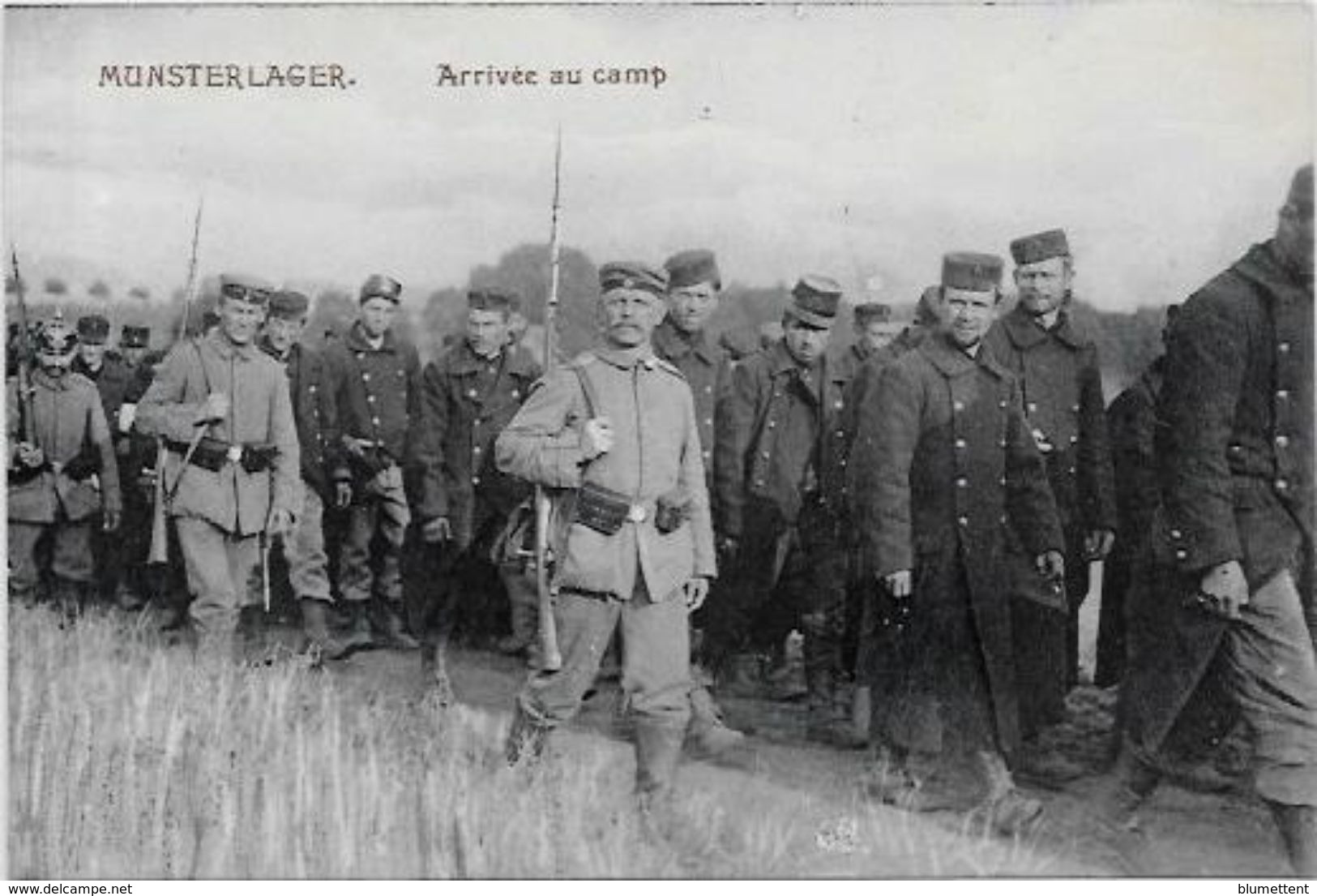 CPA Allemagne Germany Militaires Militaria MUNSTERLAGER Camp De Prisonniers Belgique France Angleterre - Sonstige & Ohne Zuordnung