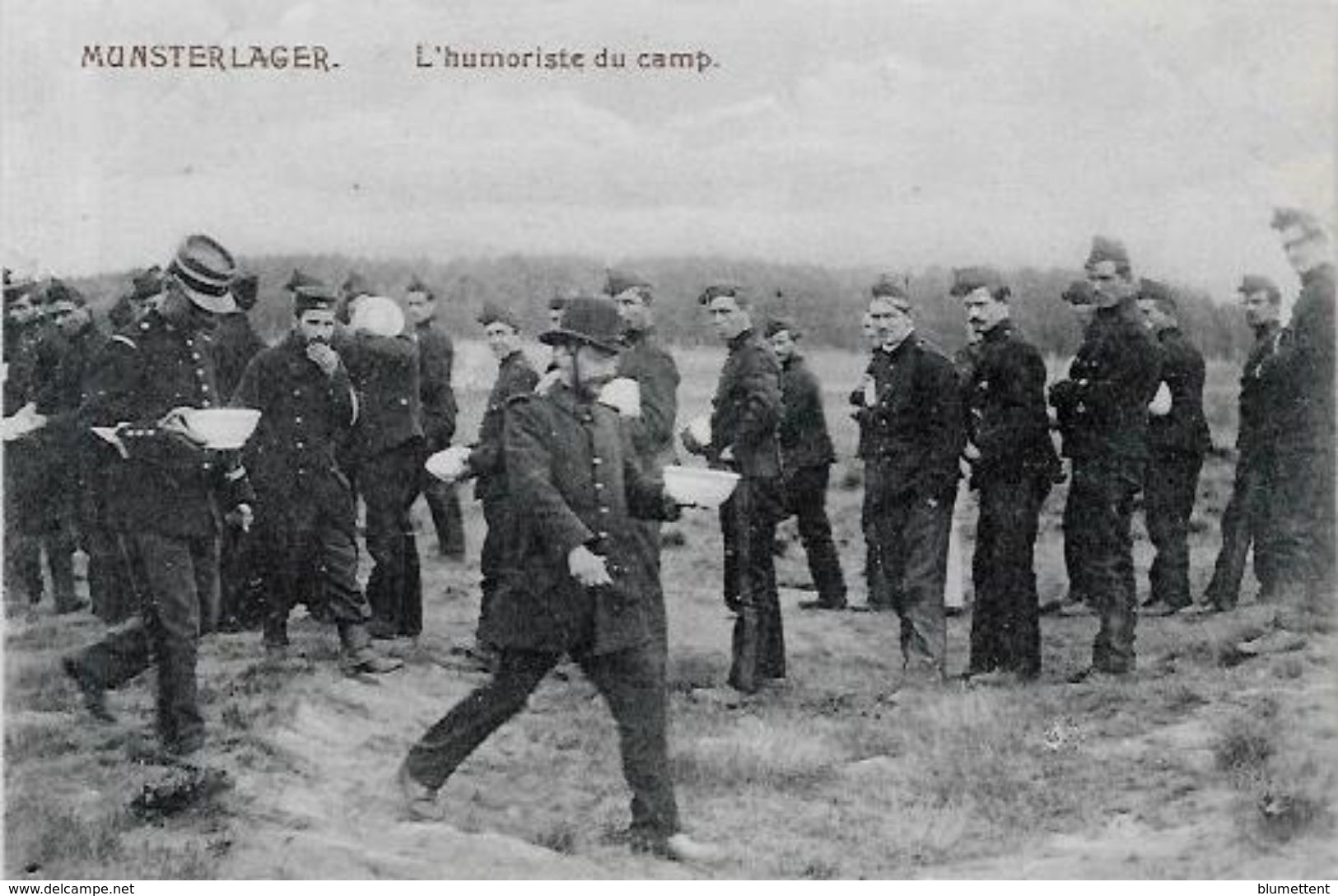 CPA Allemagne Germany Militaires Militaria MUNSTERLAGER Camp De Prisonniers Belgique France Angleterre - Autres & Non Classés