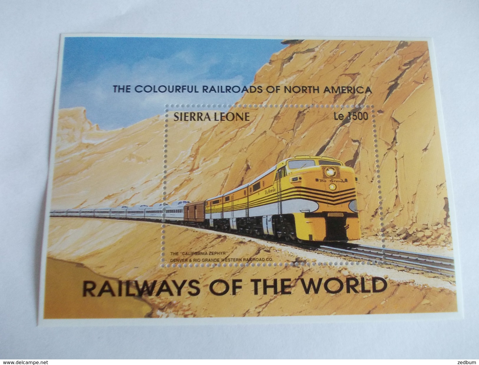 TIMBRE Sierra Leone Chemin De Fer Train - Sierra Leone (1961-...)