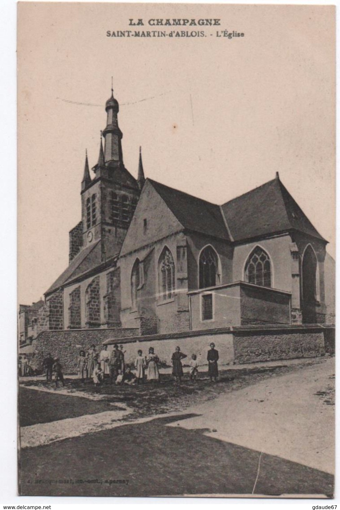 SAINT MARTIN D'ABLOIS (51) - L'EGLISE - Autres & Non Classés