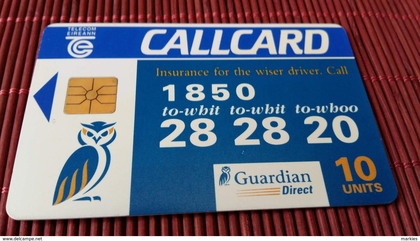 Phonecard Callcard 10 Units Owl Used Rare - Sonstige & Ohne Zuordnung