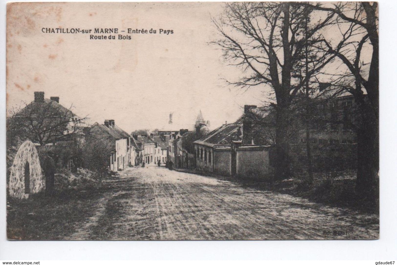 CHATILLON SUR MARNE (51) - ENTREE DU PAYS - ROUTE DU BOIS - Courtisols