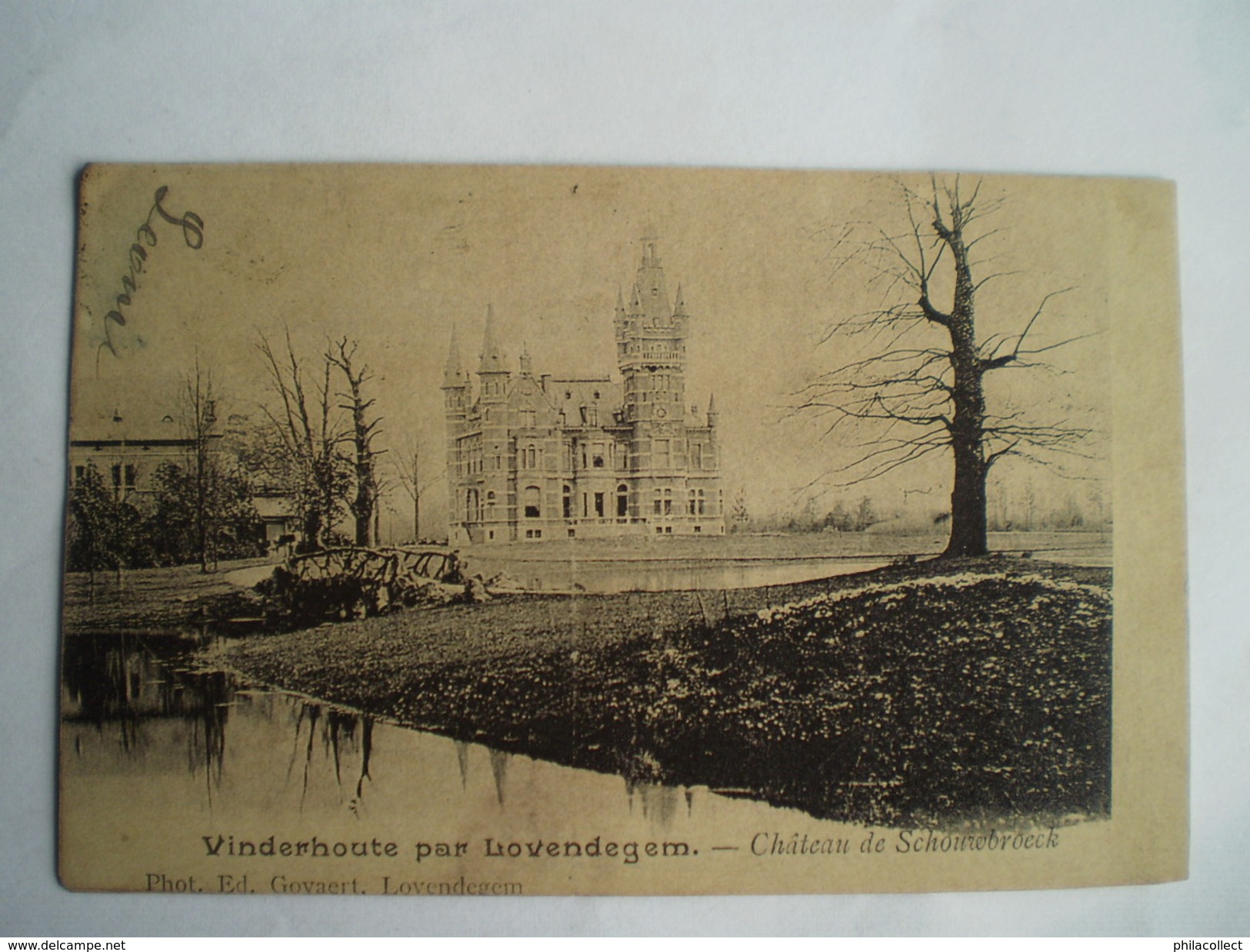 Vinderhoute Par Lovendegem // Château De Schouwbroeck .. Ca 1899 Uitg. Ed Govaert Lovendegem // Zeldzaam - Lovendegem