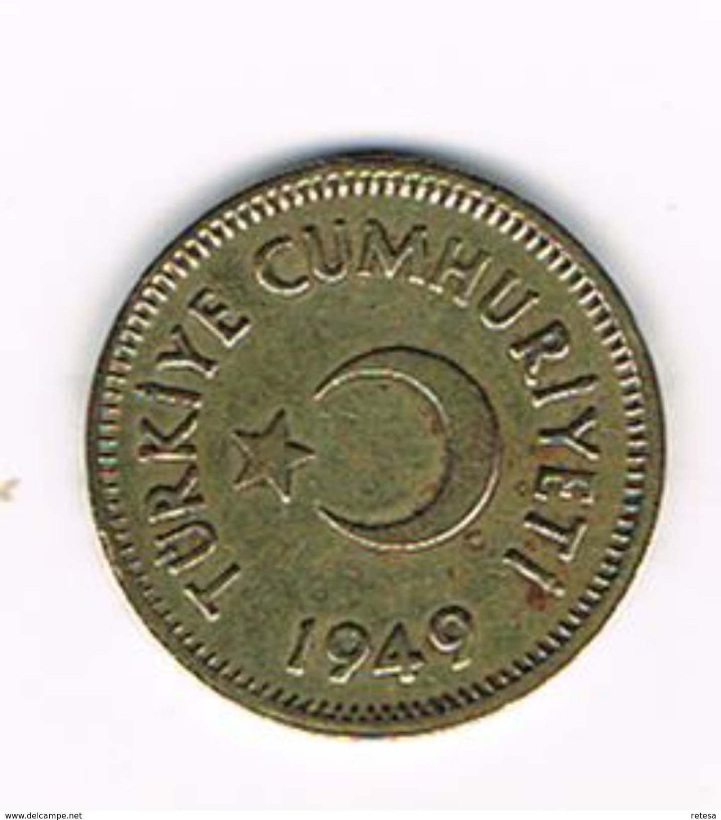 )  TURKIJE  10  KURUS 1949 - Turkey