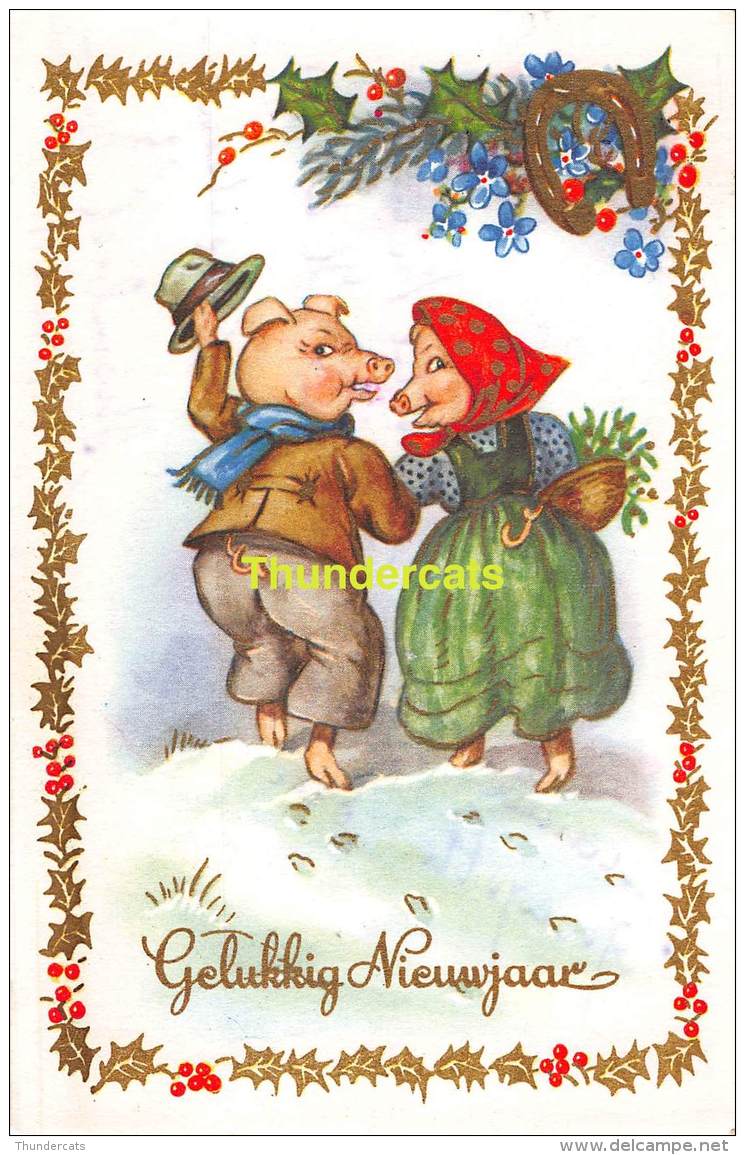 CPA COCHON COCHONS PIG PIGS VARKEN VARKENS COLOPRINT 53893 - Cochons