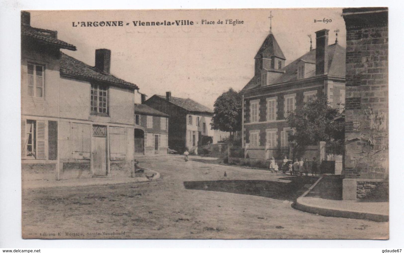 VIENNE LA VILLE (51) - PLACE DE L'EGLISE - Autres & Non Classés