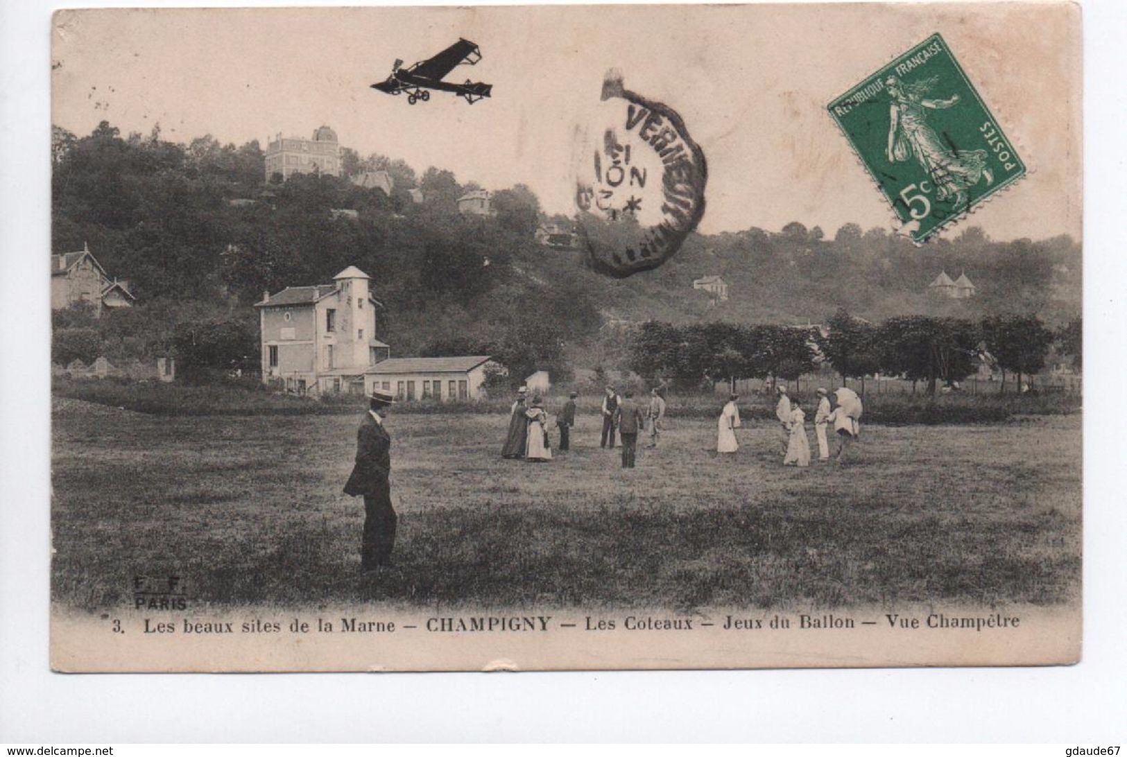 CHAMPIGNY (51) - LES COTEAUX - JEUX DU BALLON - VUE CHAMPETRE - Champigny