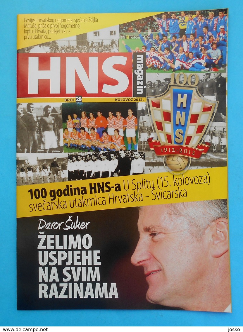 CROATIA V SWITZERLAND - 2012 Football Match Programme Soccer Fussball Programm Programma Calcio Suisse Schweiz Svizzera - Books