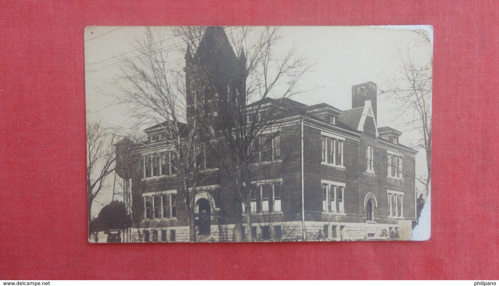 RPPC By Hanna------  School House  Texas Cancel     Ref 2656 - To Identify