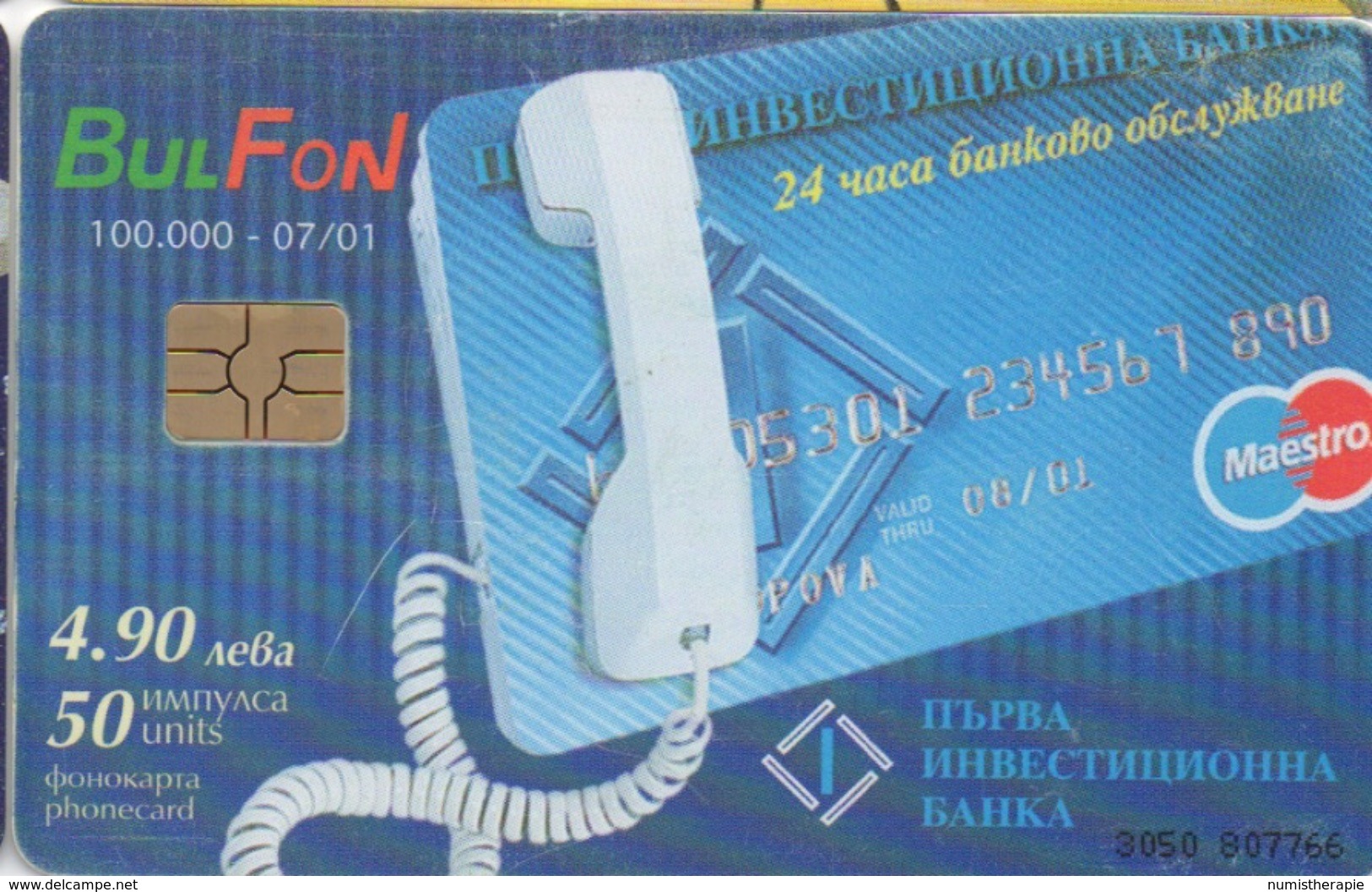 Bulgarie : Bul Fon : Téléphoner Par Carte Bancaire - Telefone