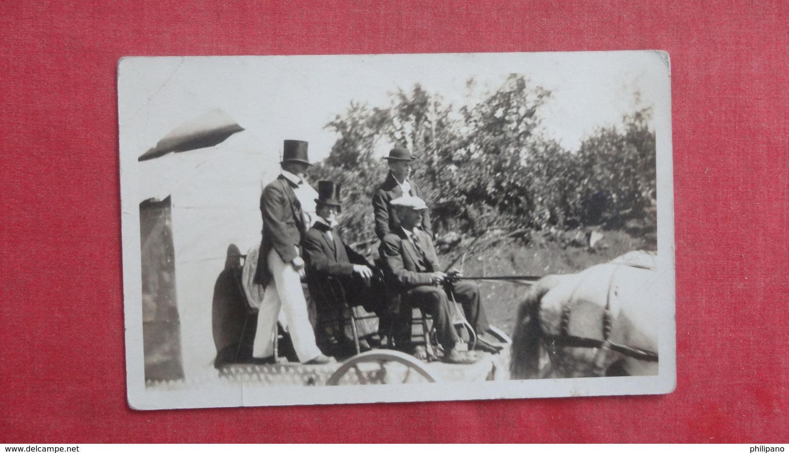 RPPC   - To ID Location   Horse Drawn Float  ???     Ref 2656 - To Identify