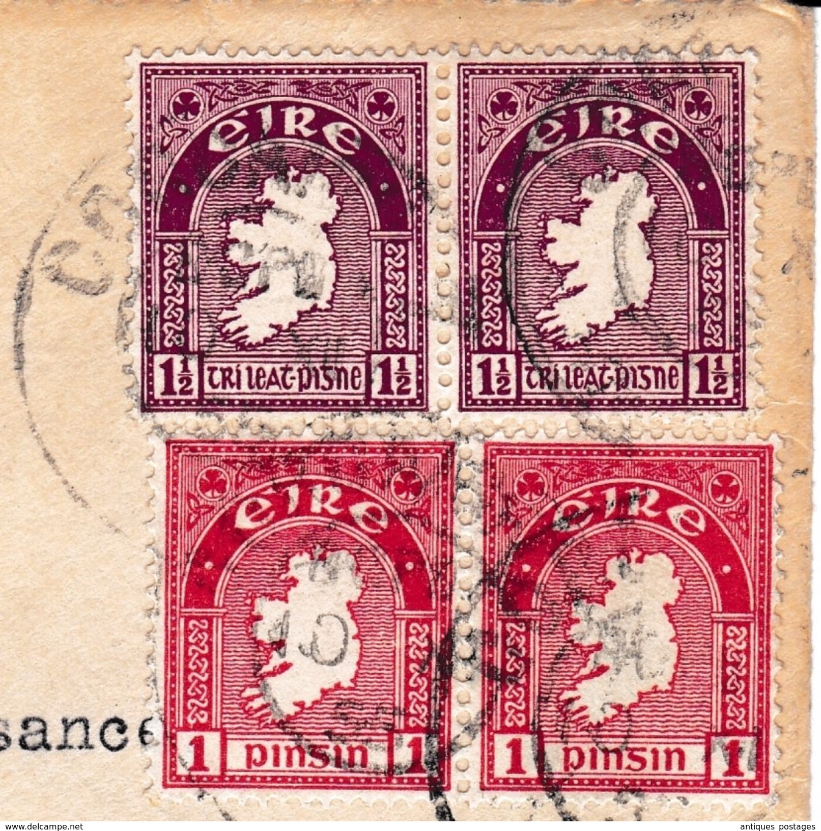 Cover Irland Irlande Cork Brown & Nolan Ltd Publishers & Stationers - Storia Postale