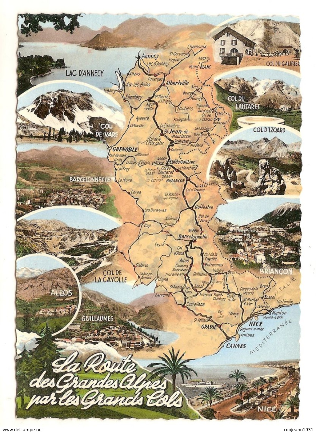 05)route Des Hautes Alpes Par Les Grands Cols(de Vars-de La Cayolle-du Galibier-d'izoard-barcelonnette-allos-guillaumes - Autres & Non Classés
