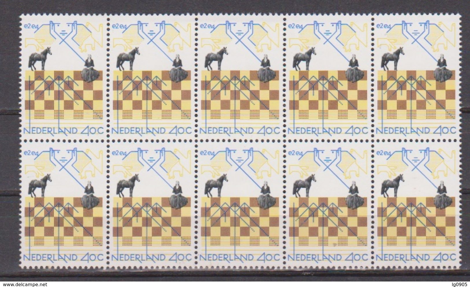 Netherlands Nederland Pays Bas Holanda 1159 Sheet MNH; Schaken, Jouer Aux Echecs, Jugar De Ajedrez NOW MORE CHESS STAMPS - Chess