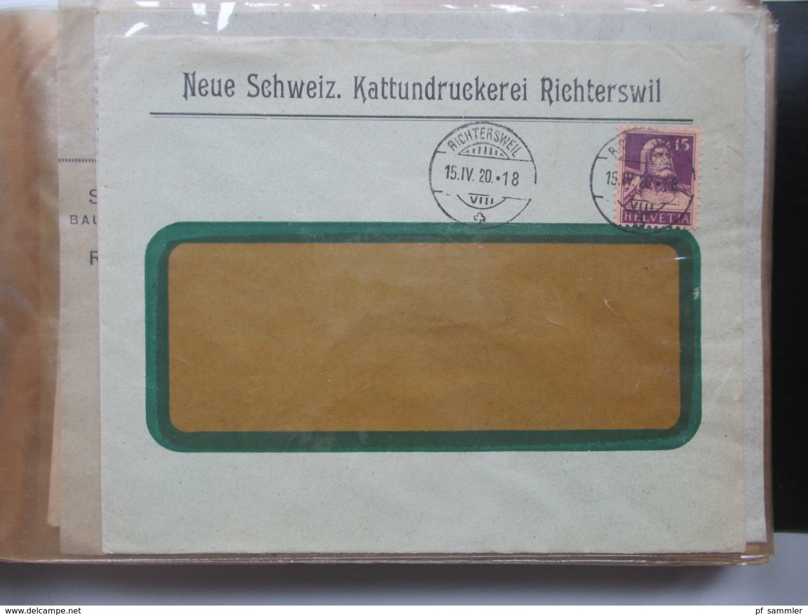 Schweiz 1917-1943 Belegesammlung 77 stk.Firmenbriefe / Weberei / Spinnerei / Baumwolle usw. Korrespondenz! Pro Juventute