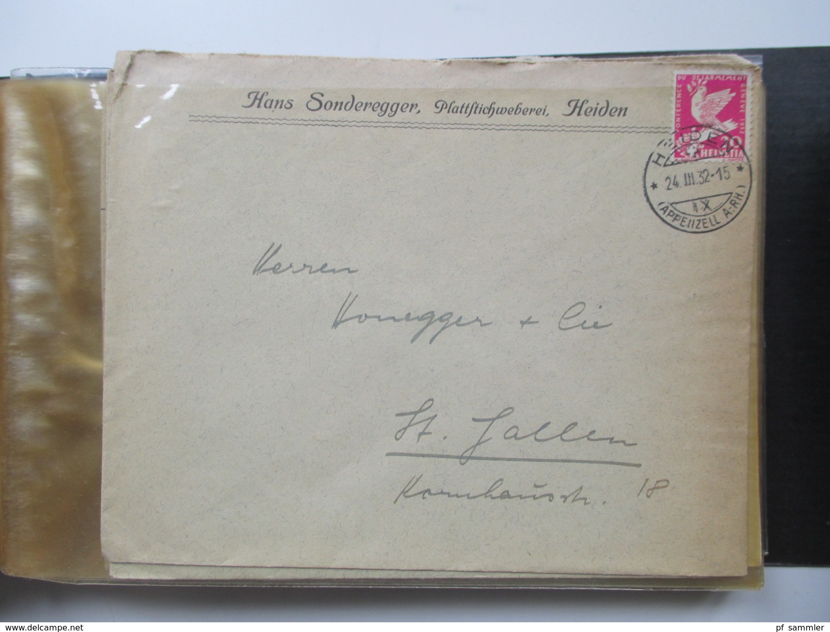 Schweiz 1917-1943 Belegesammlung 77 stk.Firmenbriefe / Weberei / Spinnerei / Baumwolle usw. Korrespondenz! Pro Juventute