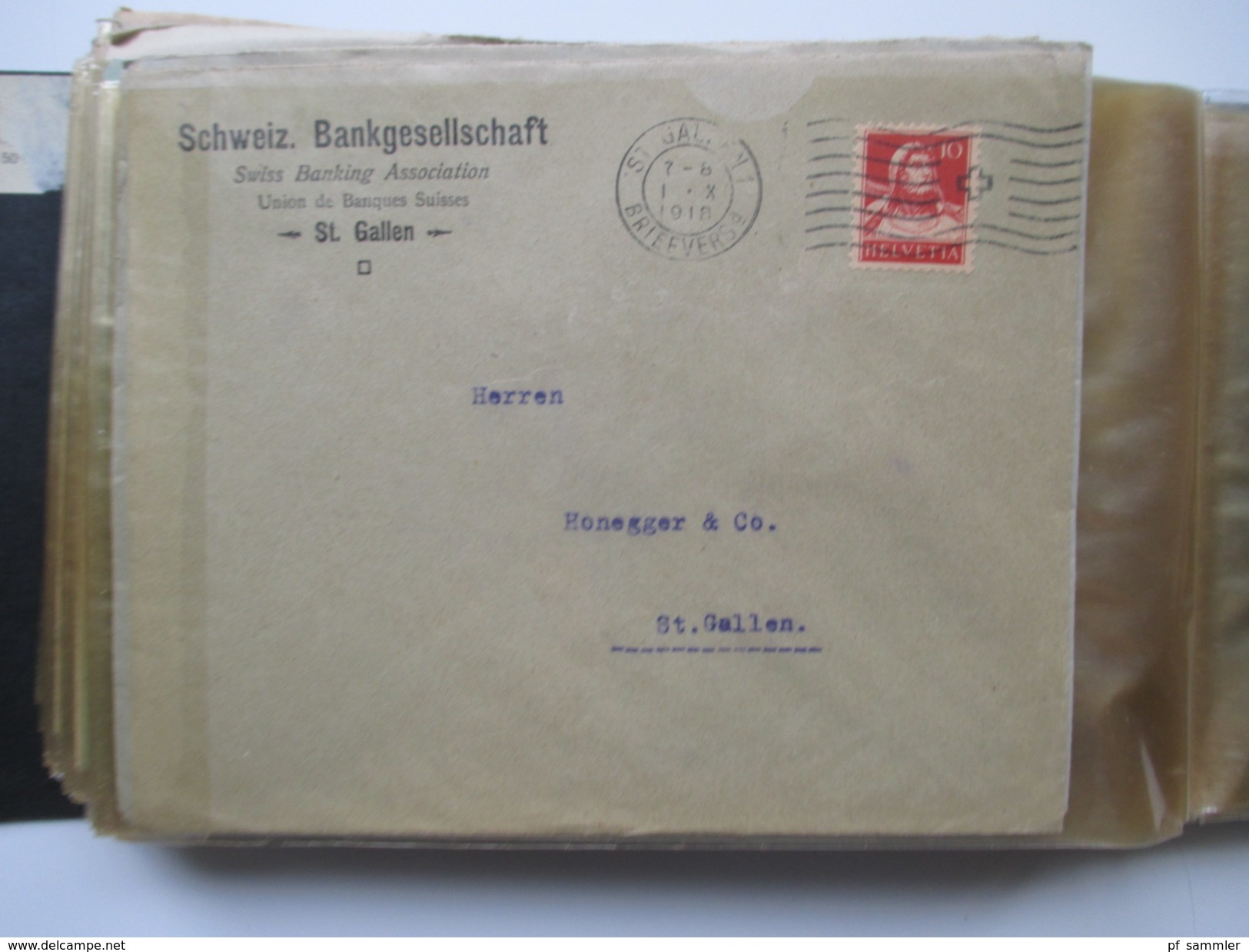 Schweiz 1917-1943 Belegesammlung 77 stk.Firmenbriefe / Weberei / Spinnerei / Baumwolle usw. Korrespondenz! Pro Juventute