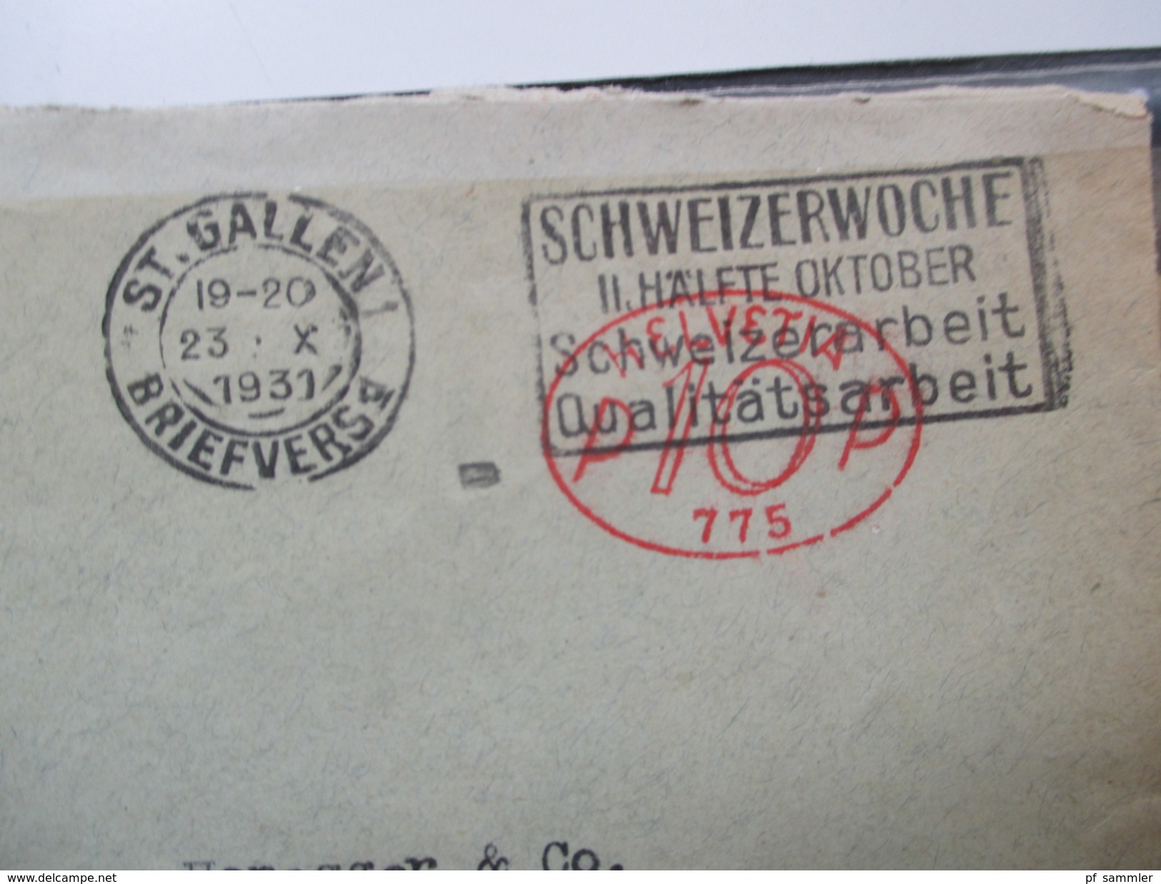 Schweiz 1917-1943 Belegesammlung 77 stk.Firmenbriefe / Weberei / Spinnerei / Baumwolle usw. Korrespondenz! Pro Juventute