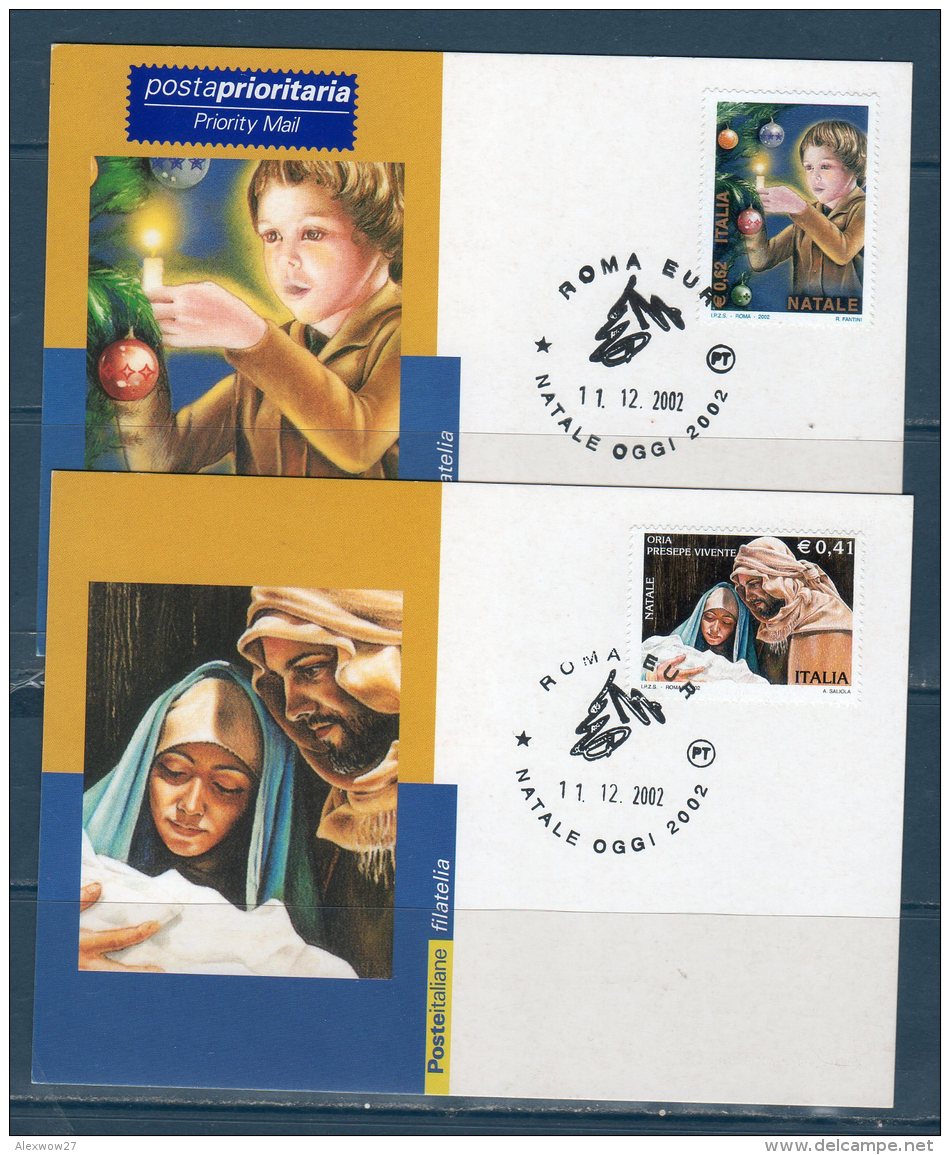 ITALIA 2002 -- NATALE --  Cartolina MAXIMUM -- - Cartes-Maximum (CM)