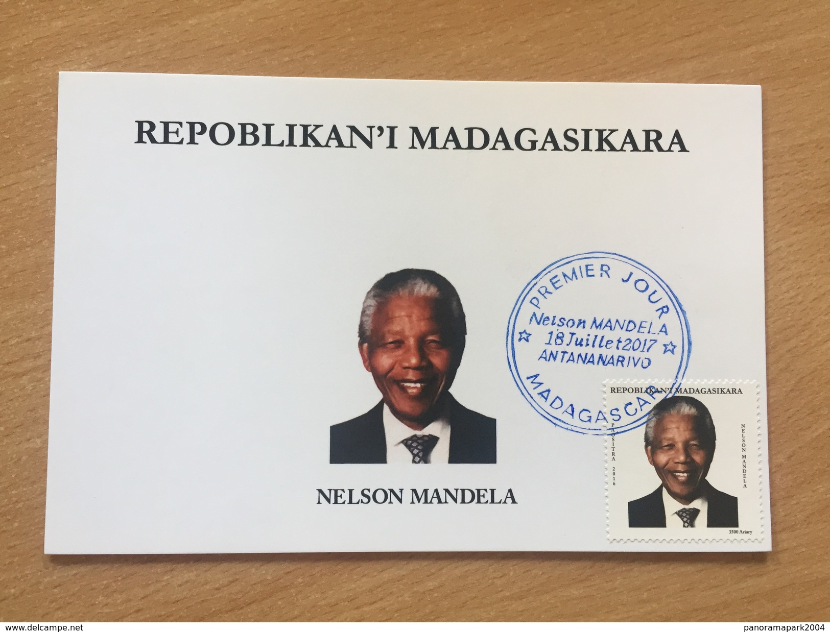 Madagascar Madagaskar 2017 Mi. ? Nelson Mandela Madiba Commemorative Stamp South Africa Peace Prize Carte Maximum Card - Madagascar (1960-...)