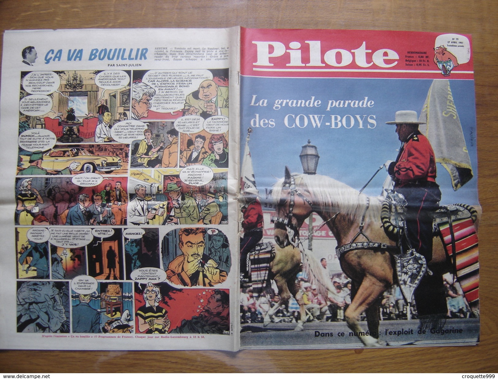 1961 PILOTE 79 Pilotorama LES BALEINIERS La Grande Parade Des Cow Boys - Pilote