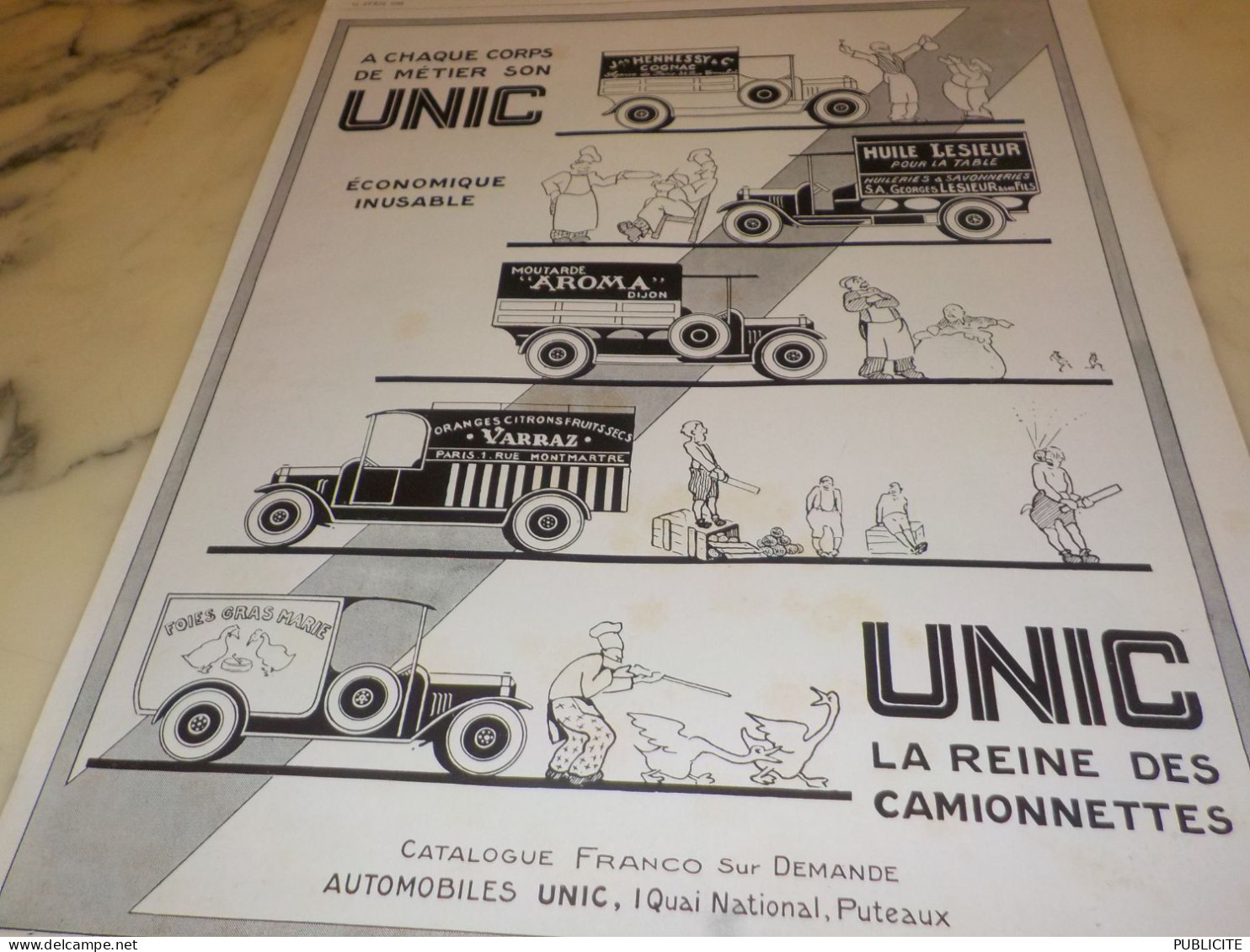 ANCIENNE PUBLICITE CAMION POUR LA PROPRETE DE DION BOUTON  1921 - Camions