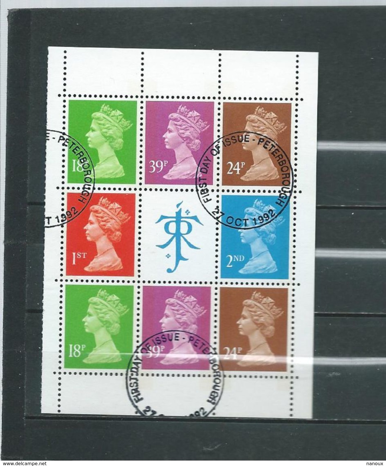 Timbres Oblitére Bloc Feuillet  De Grande Bretagne 1992 - Used Stamps