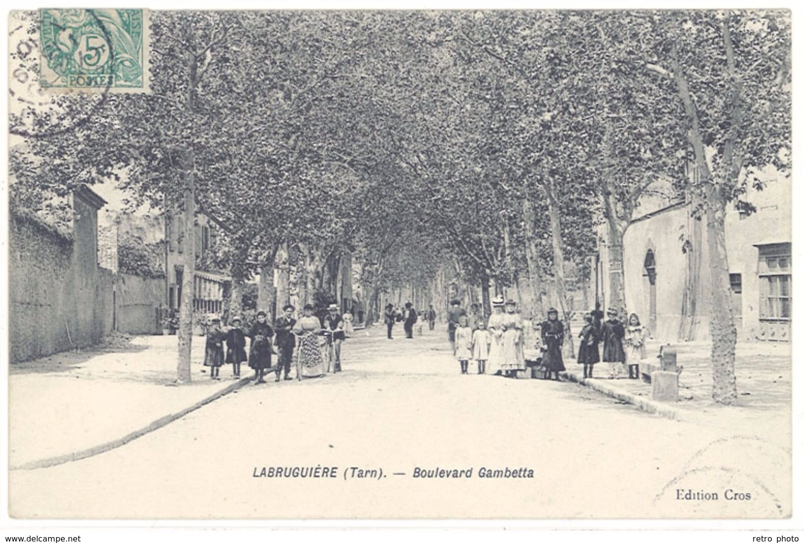 Cpa Labruguière - Boulevard Gambetta    (S.2056) - Labruguière