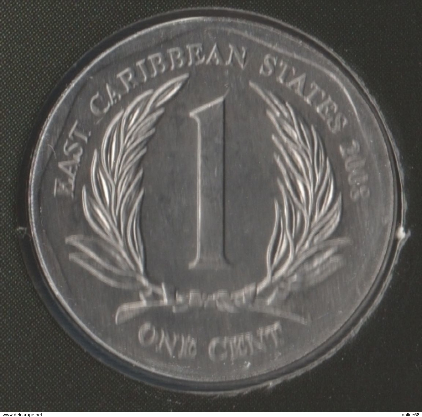 EAST CARIBBEAN STATES 1 CENT 2008 KM# 34 Elizabeth II - East Caribbean States