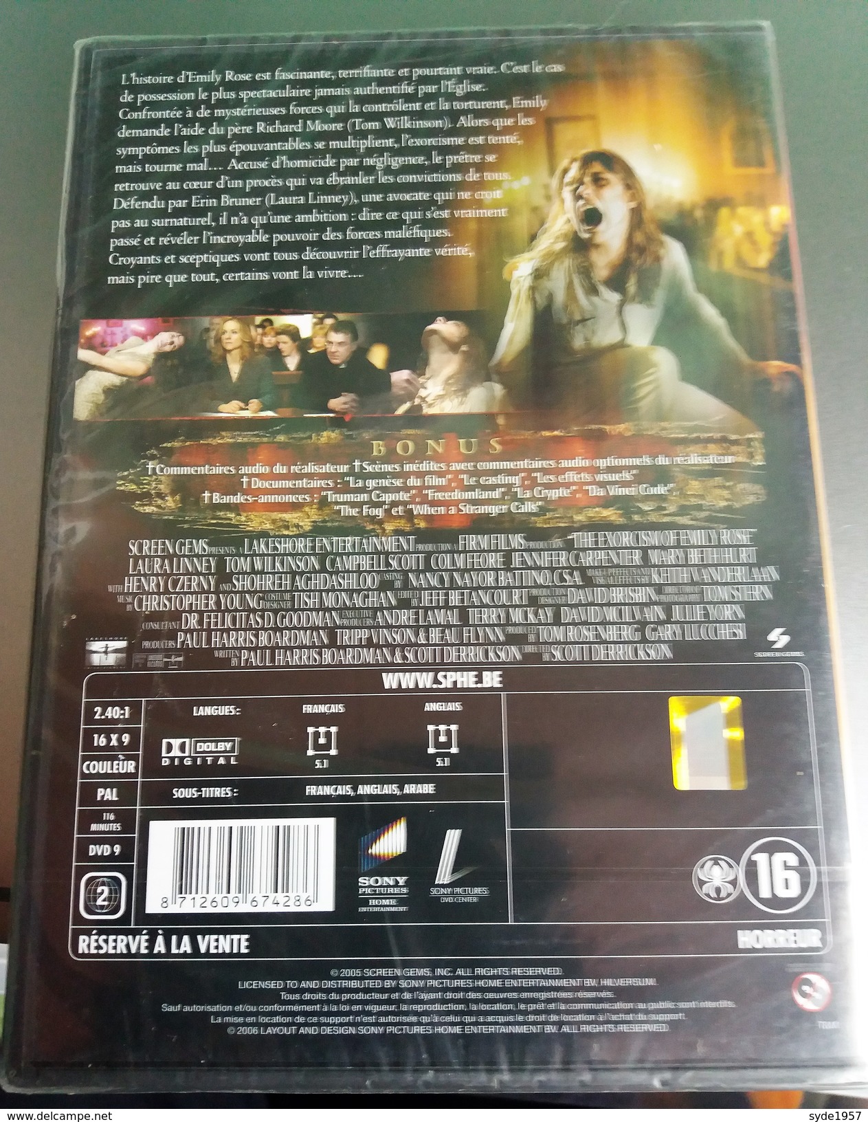 DVD L'exorcisme, Version Non Censurée. Neuf Sous Cellophane - Horror