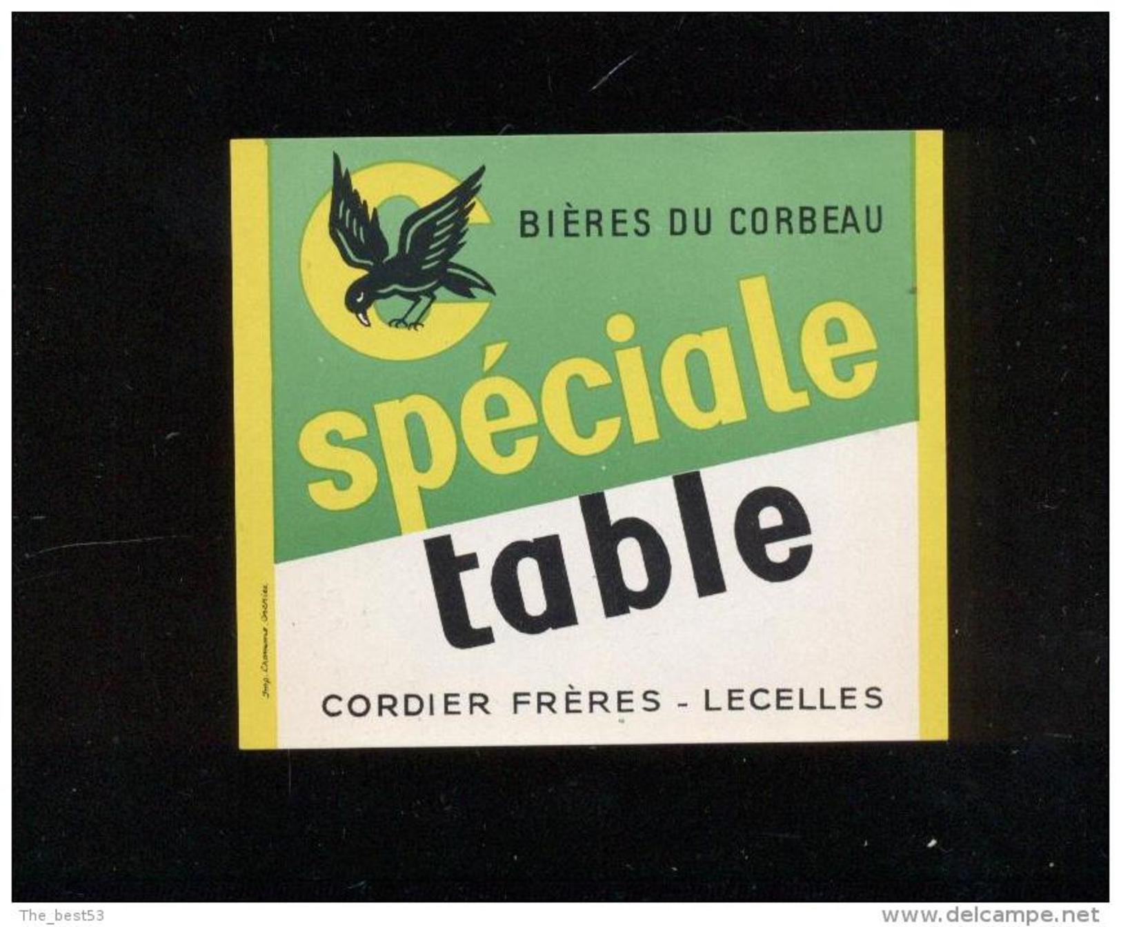 Etiquette De Bière -   Spéciale Table  -  Brasserie Du Corbeau  Cordier Frères  à  Lecelles  ( 59) - Bière