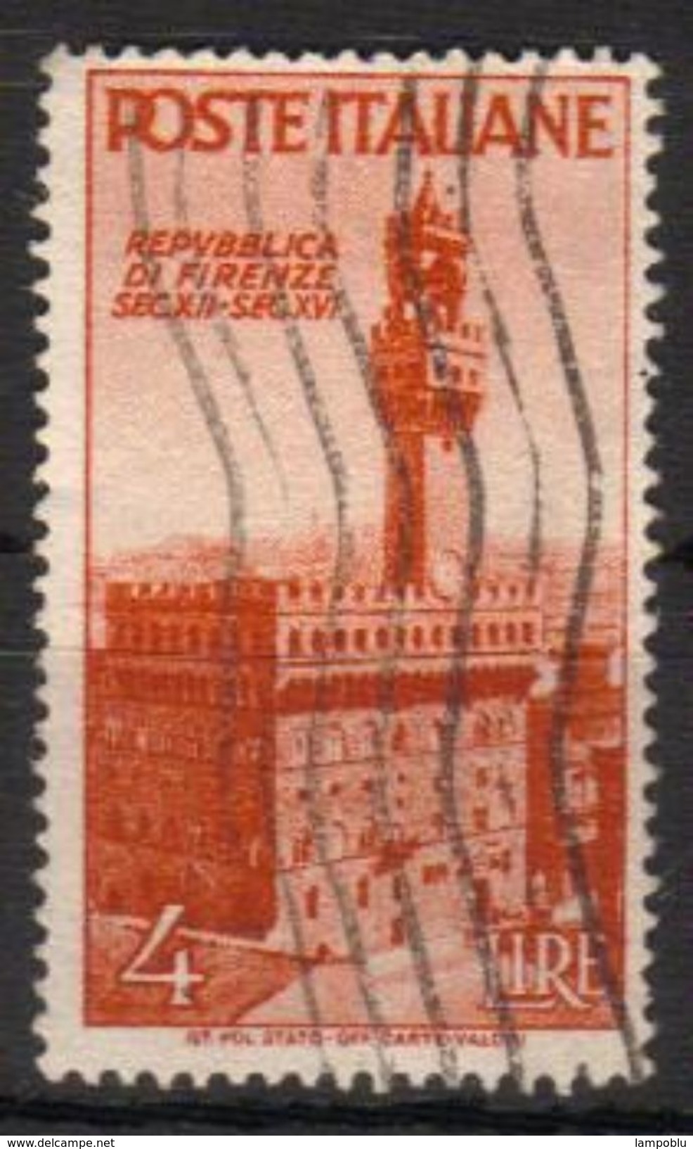 1946 - Avvento Della Repubblica - 4 Lire - Sassone N.569 - 1946-60: Gebraucht