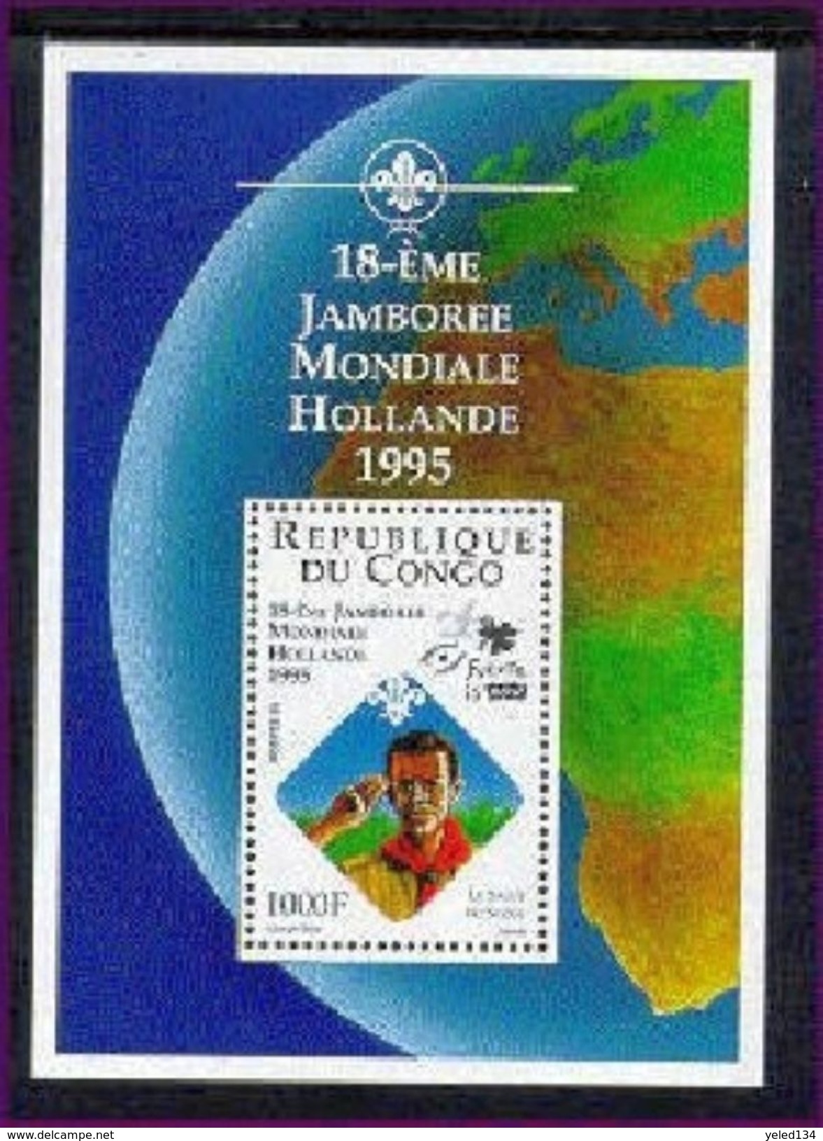 CONGO  1088  MINT NEVER HINGED SOUVENIR SHEET OF  JAMBOREE  1995 - Nuovi