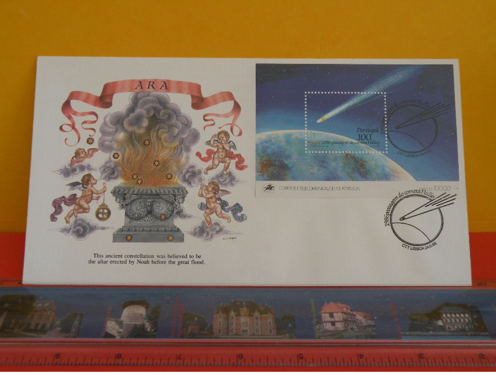FDC Astronomie > Astrologie > PORTUGAL, ARA - 20.12.1986 - Comète De Halley - Astronomie