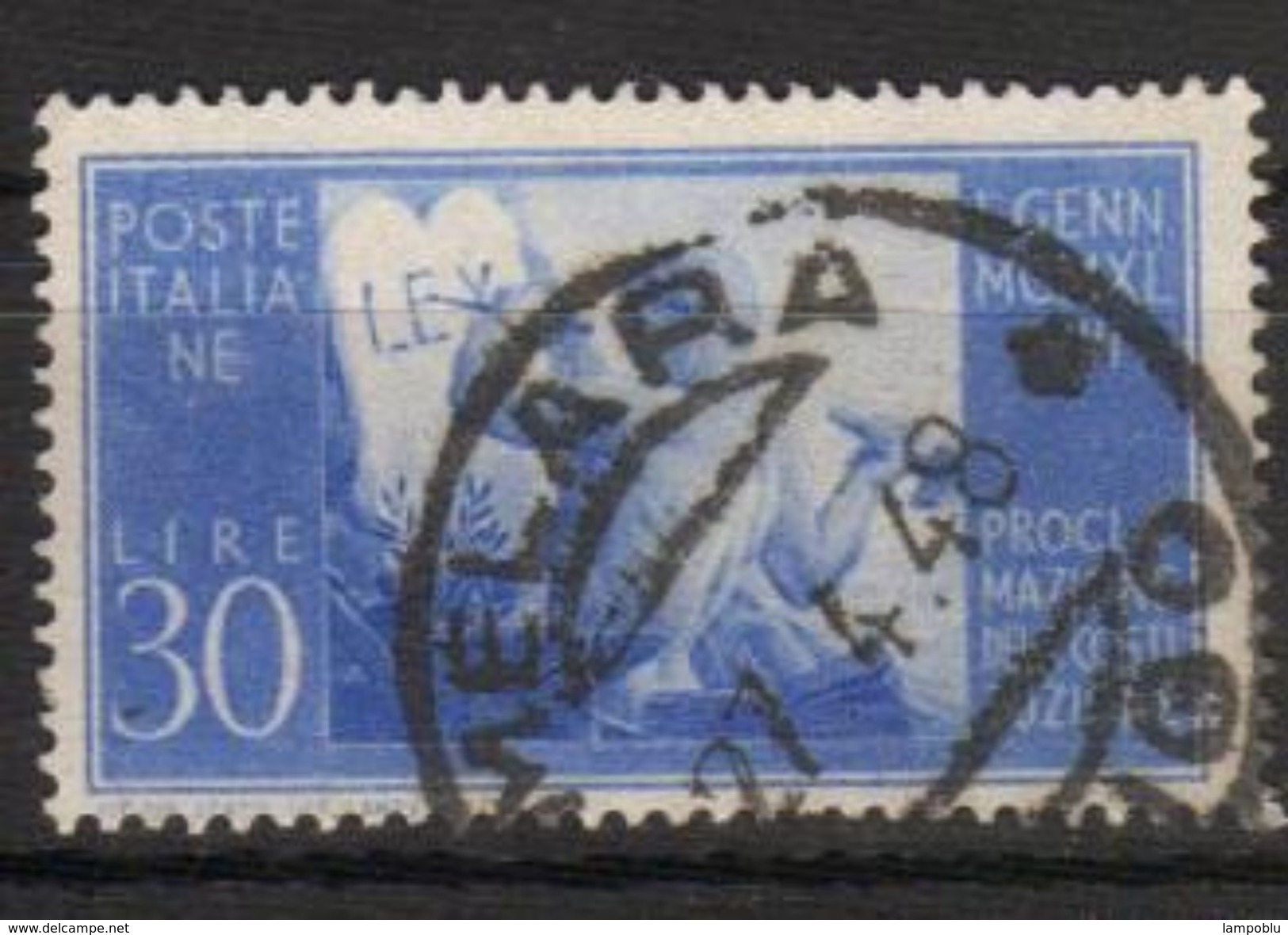 1948 - Proclamazione Della Nuova Costituzione - 30 Lire - Sassone N.579 - 1946-60: Used