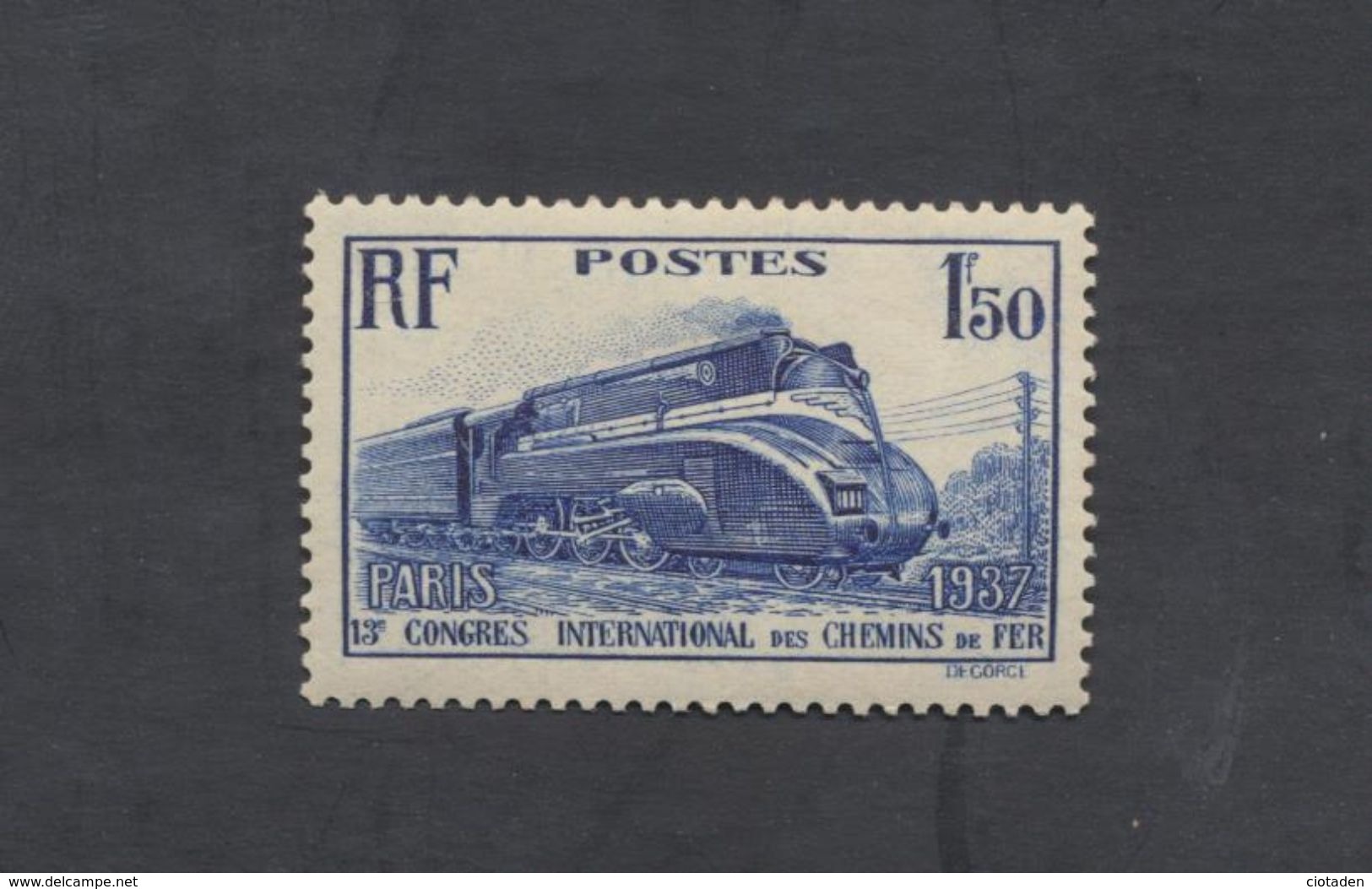 13 ème Congrès International Des Chemins De Fer  1937 - Unused Stamps