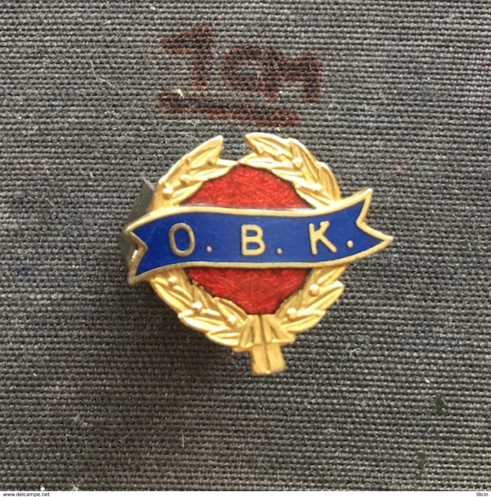 Badge (Pin) ZN005698 - Wrestling Norway Oslo Bryteklubb (OBK) - Ringen