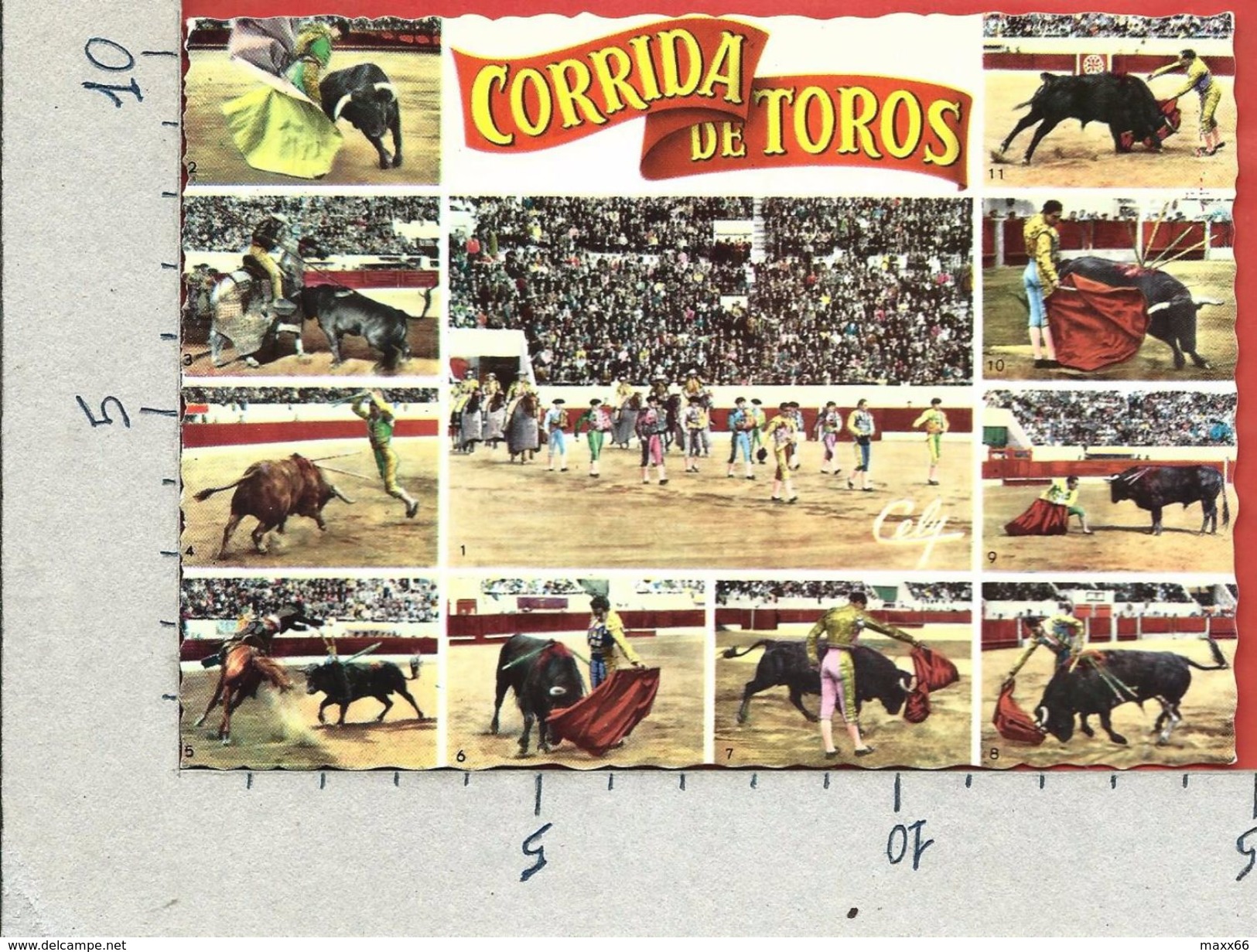 CARTOLINA NV FRANCIA - Diverses Phases D'une Corrida - Multivue - 10 X 15 - Corrida