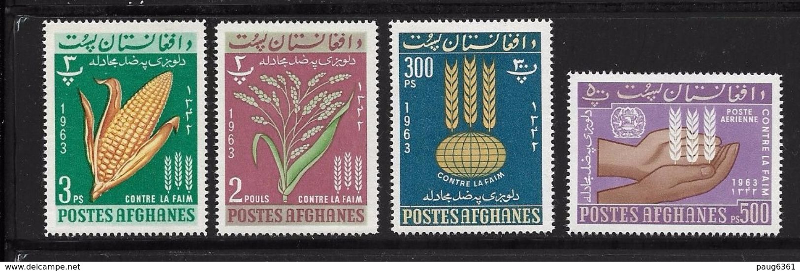 AFGHANISTAN 1963 CAMPAGNE MONDIALE CONTRE LA FAIM  YVERT N°726/28-A47  NEUF MNH** - Afghanistan