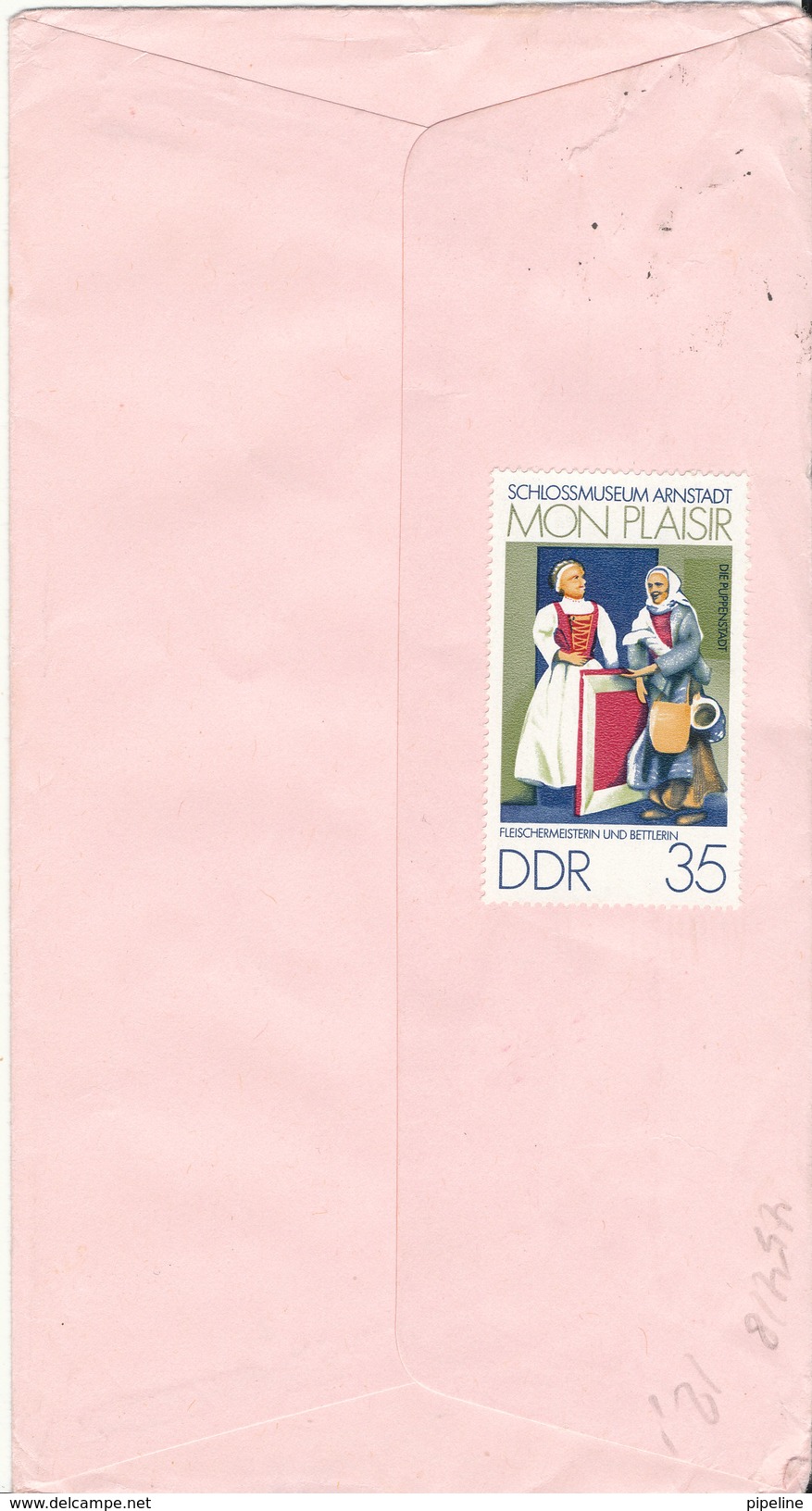 Germany DDR Cover Sent To Switzerland 13-11-1974 With Complete Set Of 6 Slossmuseum Arnstadt (1 Stamp On The Backside Of - Autres & Non Classés