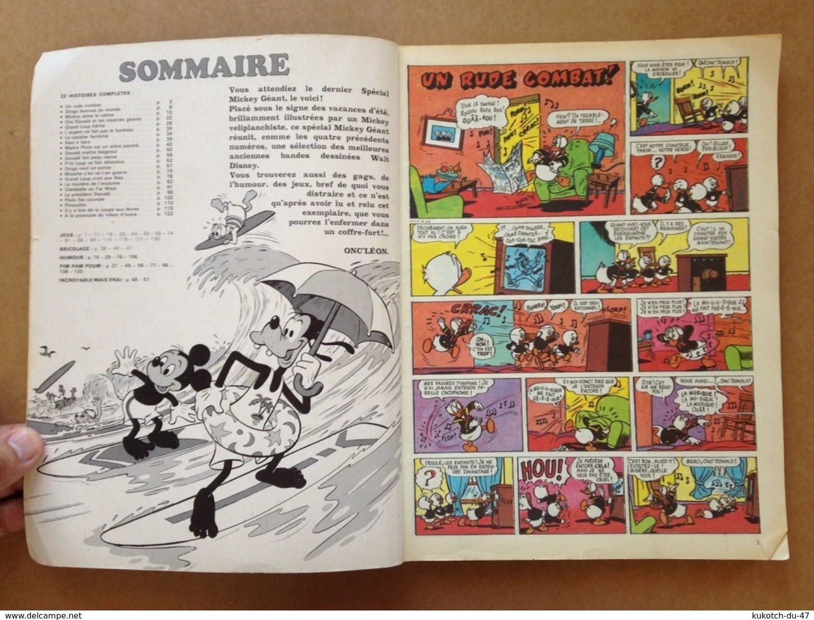 Disney BD Spécial Mickey Géant N°1511 Bis - Année 1984 - Journal De Mickey