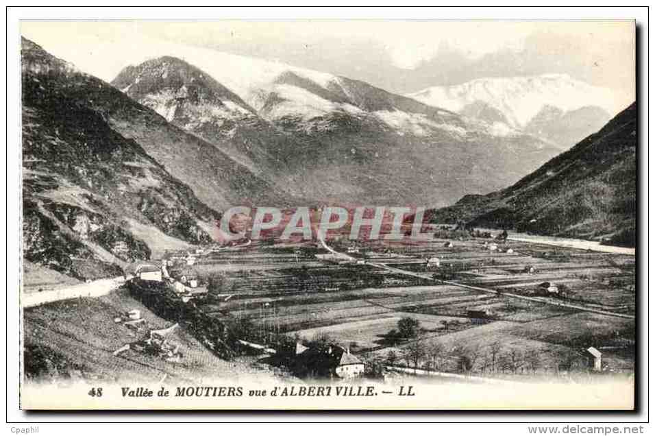 Vallee De Moutiers Vue D&amp;#39Albertville CPA - Albertville