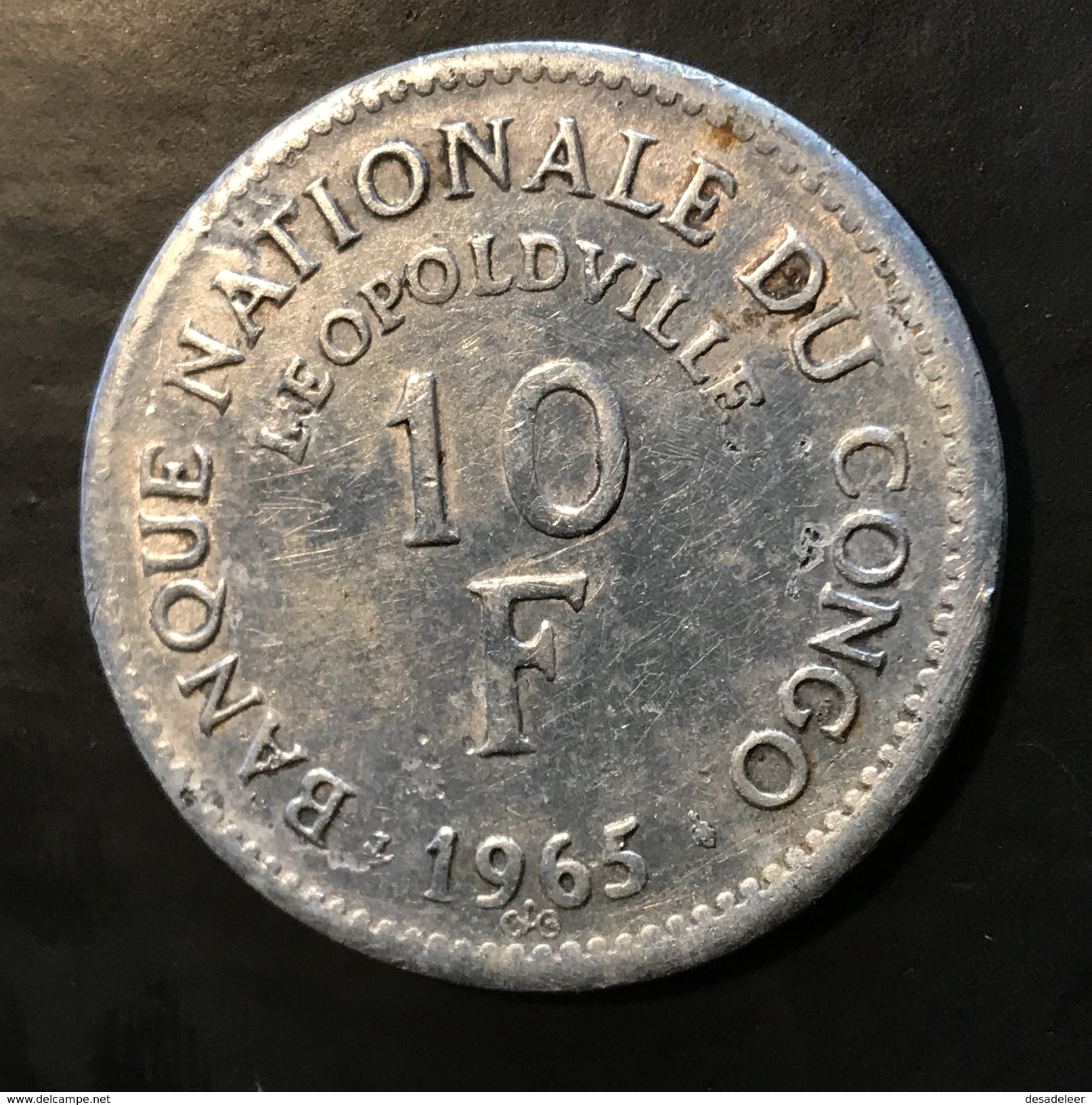 Congo 10 Francs 1965 - Congo (Rép. Démocratique, 1964-70)