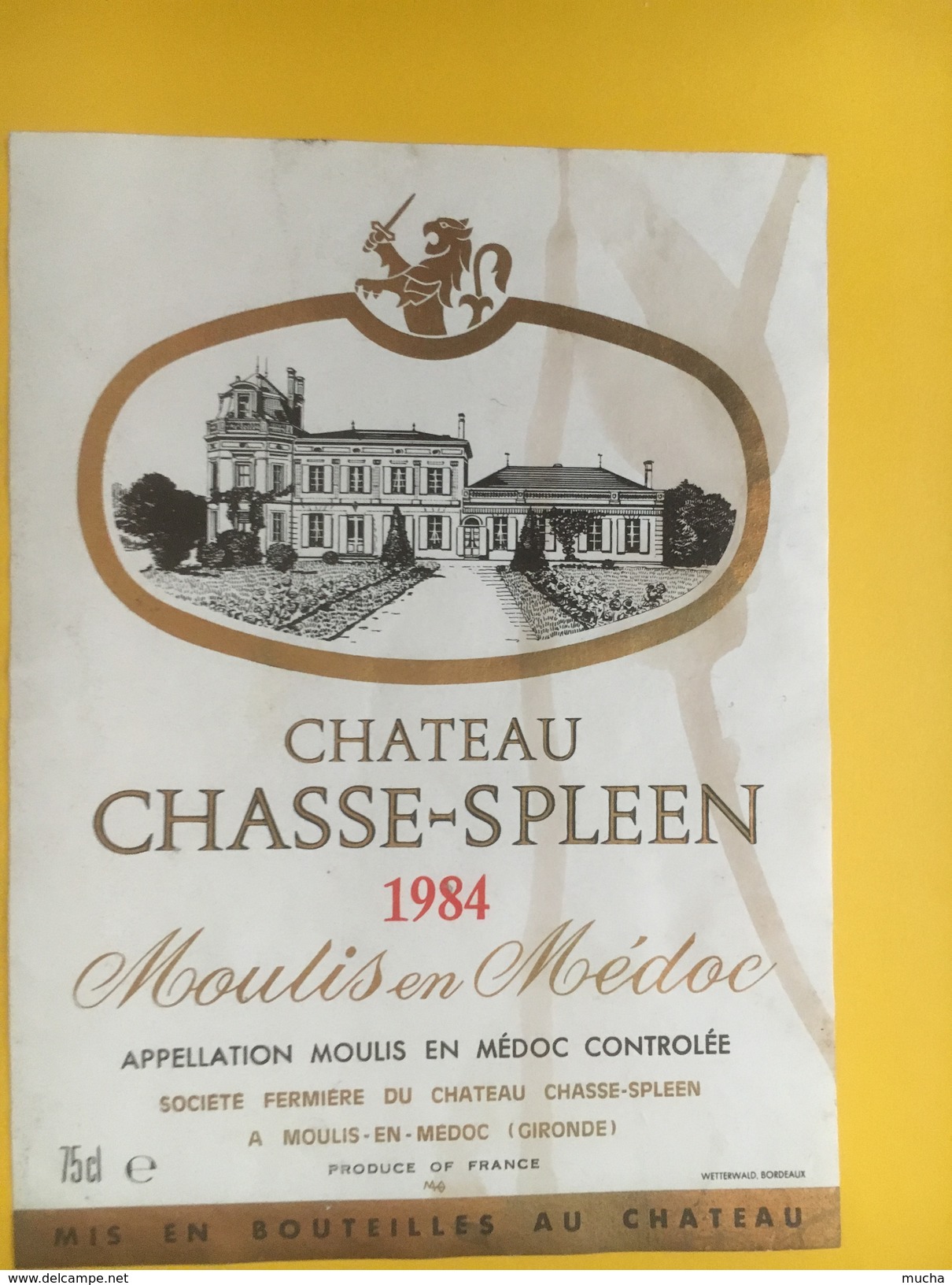 4685 - Château Chasse-Spleen 1984 Moulis En Médoc - Bordeaux